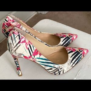 Ivanka Trump tropical floral heels